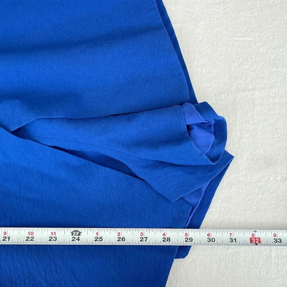 Finders Keepers Blue Deep V-Neck‎ Romper Backless Cutout Wrap Skort M